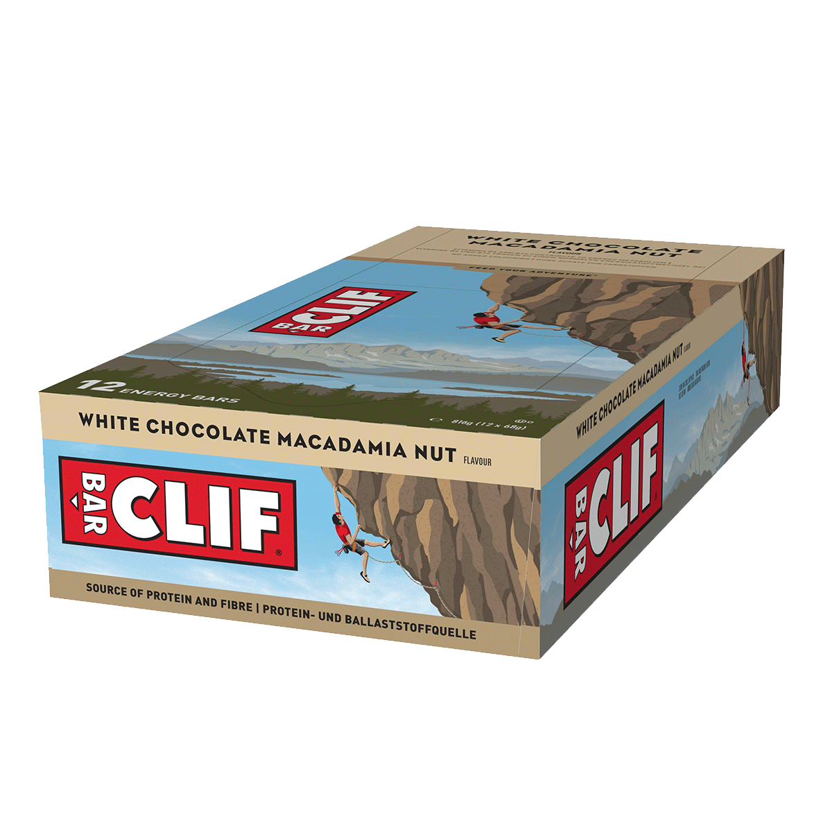 CLIF Bar 12x68g White Chocolate Macadamia