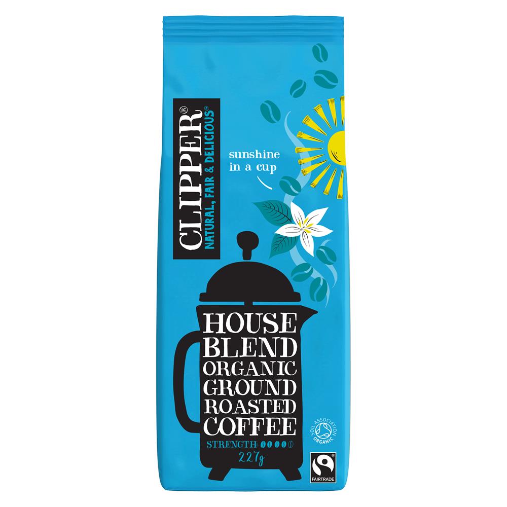 House Blend Organic Roast & Ground 227g, Clipper