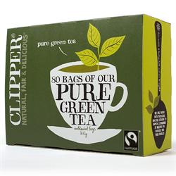 Clipper Fairtrade Pure Green Tea 80 bags, Clipper