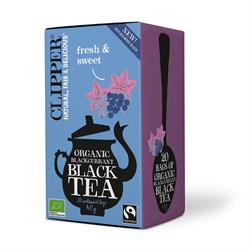 Organic Blackcurrant Black Tea 20 Bags, Clipper