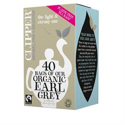 Clipper Organic & Fairtrade Earl Grey 40 Tea Bags, Clipper