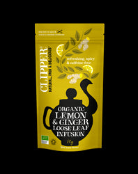 Clipper Organic Lemon Ginger Loose Leaf Tea 80g, Clipper