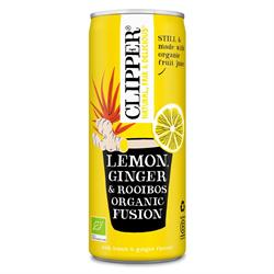 Clipper Lemon Ginger & Rooibos Organic Fusion 250ml, Clipper