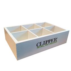 Wooden 6 Compartment Display Box, Clipper