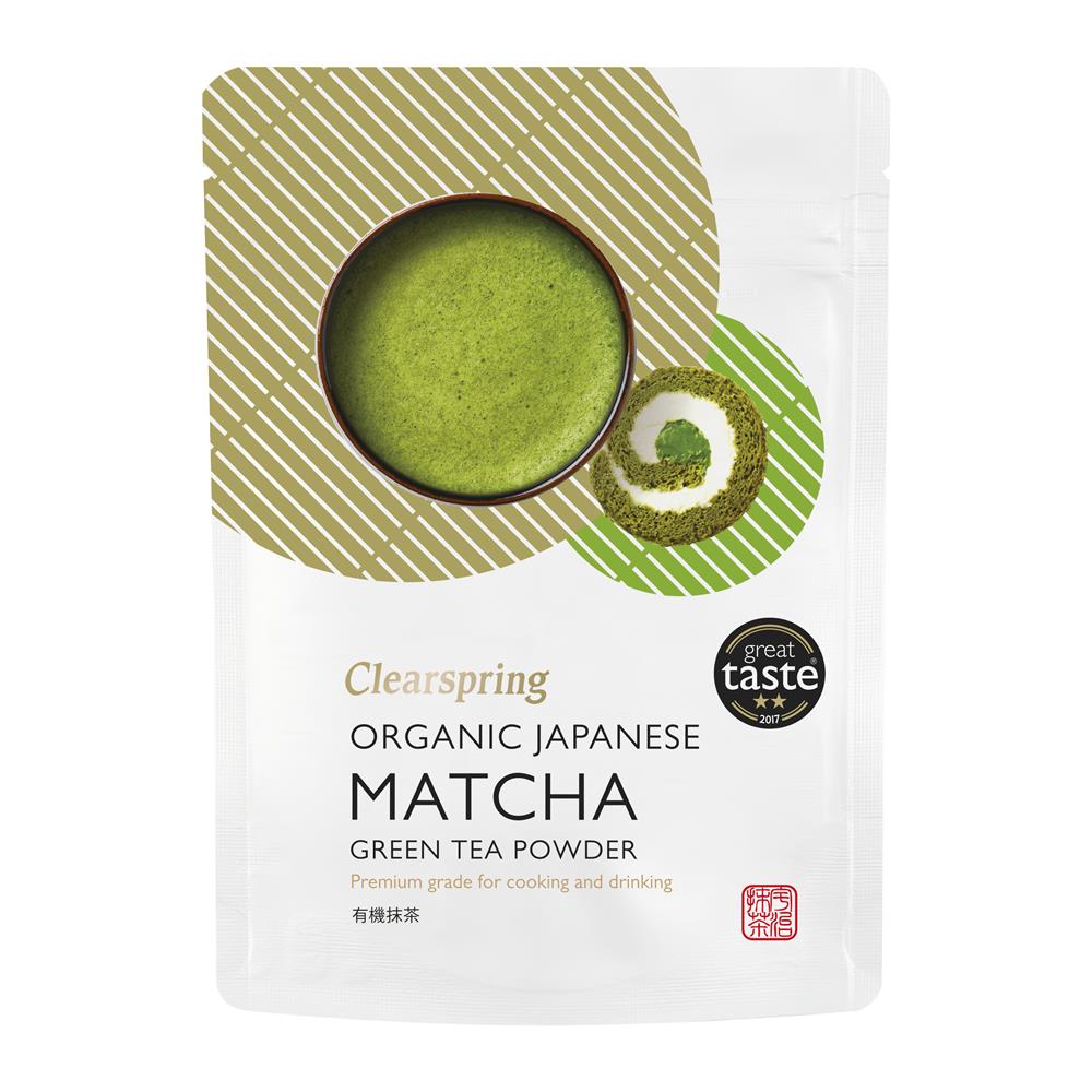 Organic Matcha Green tea Powder (Pouch) 40g, Clearspring