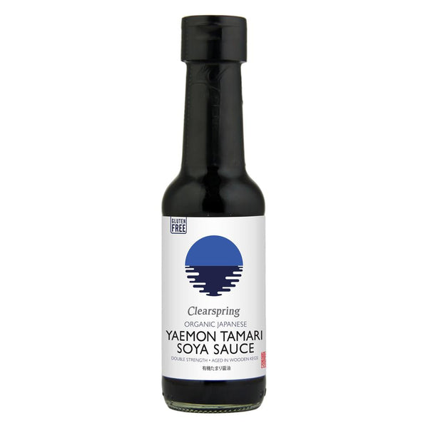 Organic Japanese Yaemon Tamari Soya Sauce - Double Strength 150ml, Clearspring