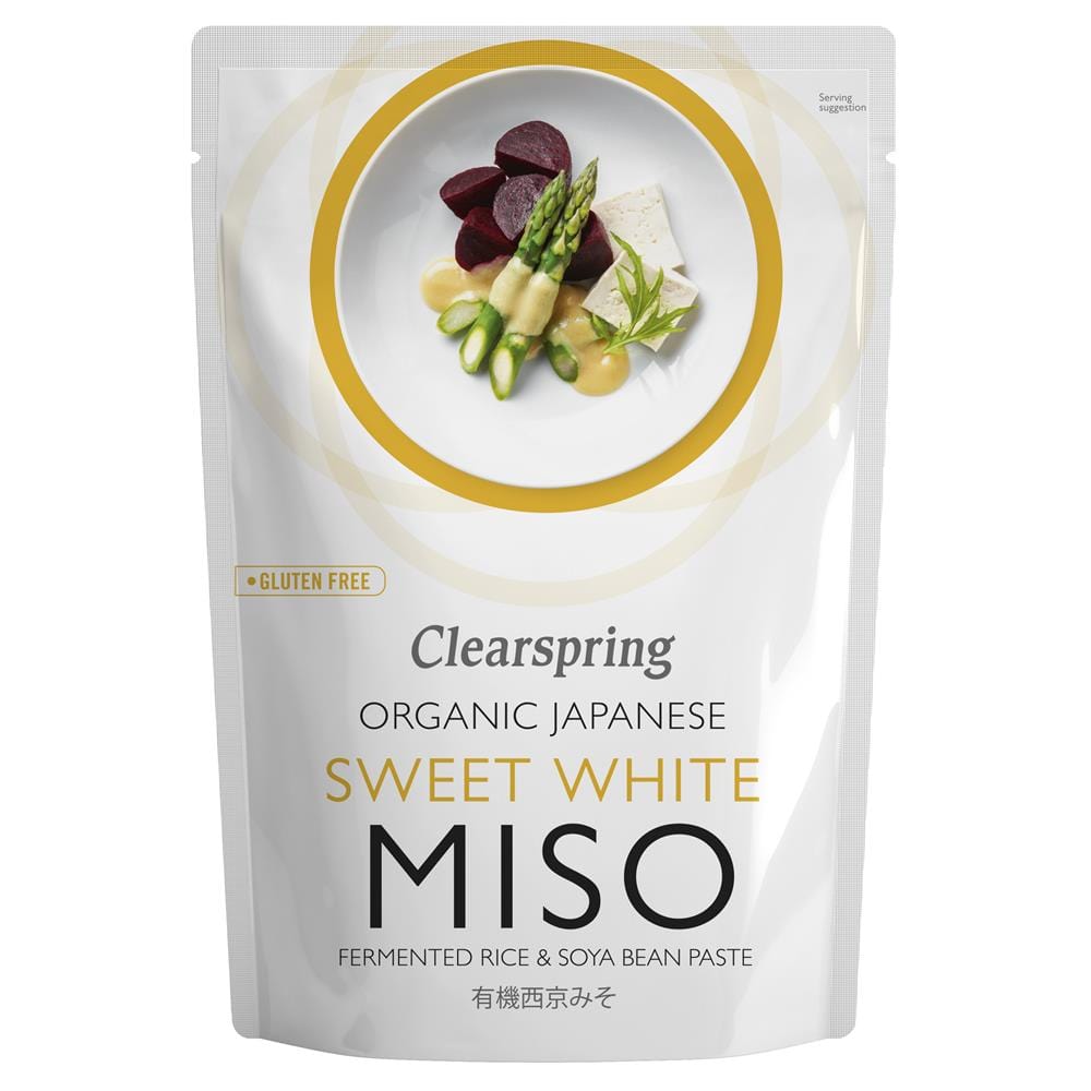 Organic Sweet White Miso pouch 250g, Clearspring