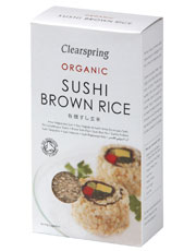 Organic Sushi Brown Rice 500g, Clearspring