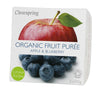 Organic Fruit Puree Apple & Blueberry (2x100g), Clearspring