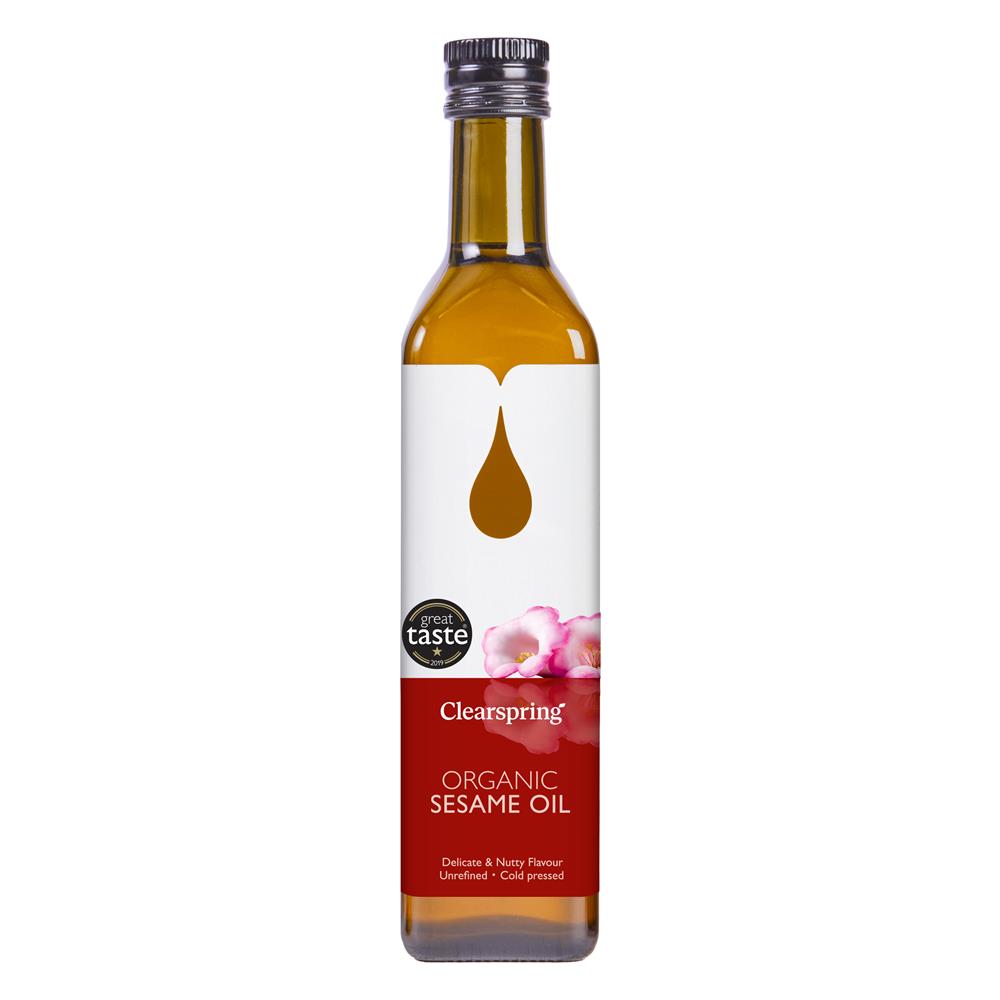 Organic Sesame Oil 500ml, Clearspring