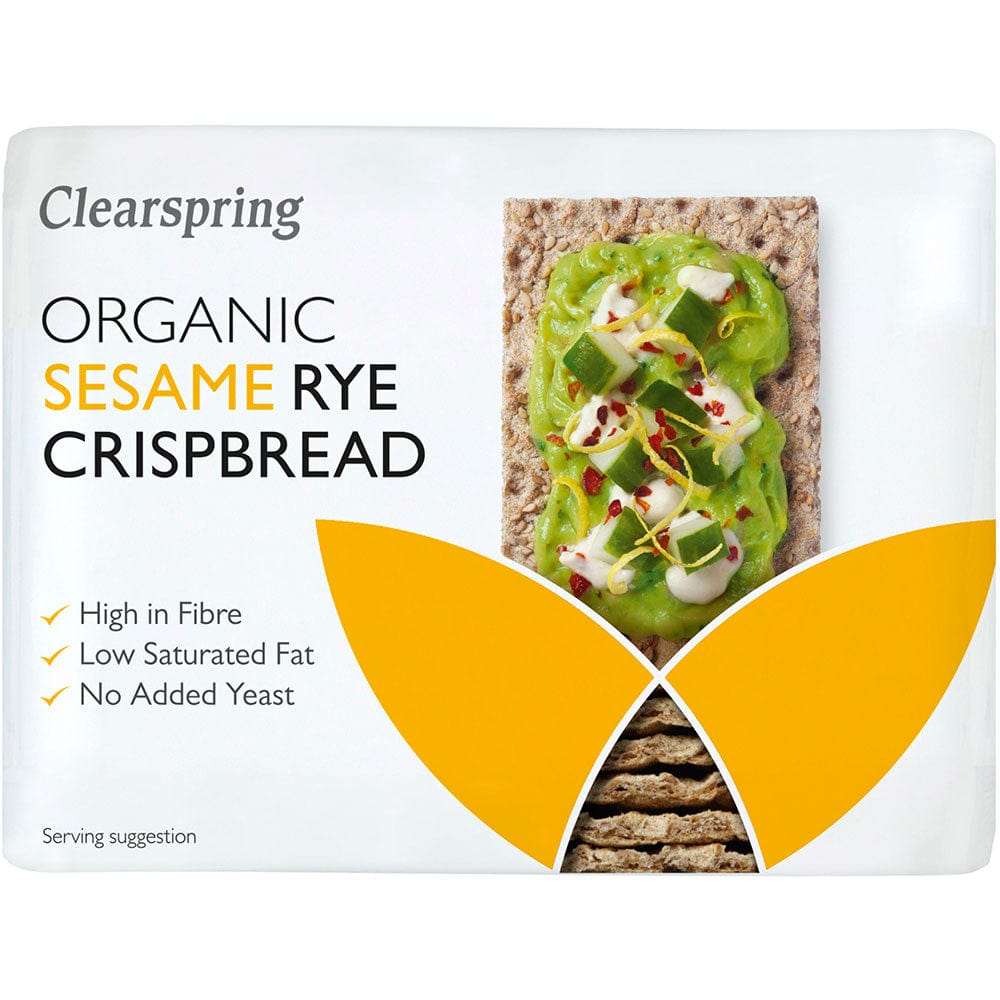 Organic Rye Crispbread - Sesame 200g, Clearspring