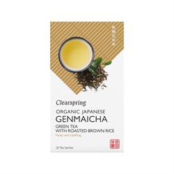 Organic Japanese Genmaicha Green 20 bags, Clearspring