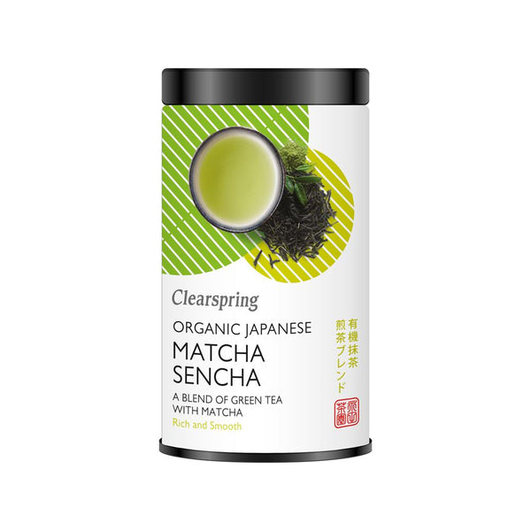 Clearspring Organic Japanese Matcha Sencha Loose Tea 85g, Clearspring