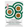 Organic Japanese Brown Rice Crackers - Green Nori & Tamari 40g, Clearspring