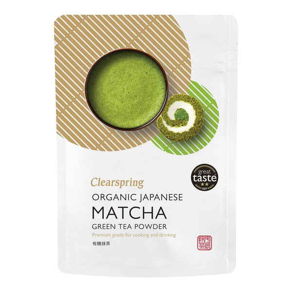 Organic Japanese Matcha Green Tea Powder (Premium Grade) 100g, Clearspring