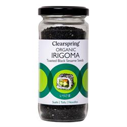 Organic Irigoma  - Toasted Black Sesame Seeds, Clearspring