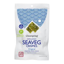 Original - Organic Seaveg Crispies Multipack(TRAYLESS) 20g, Clearspring