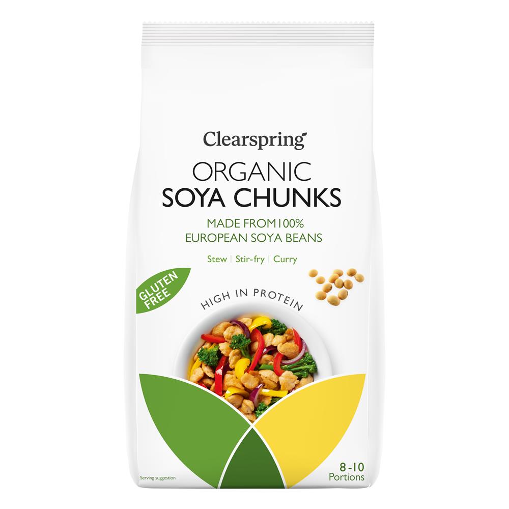 Organic Soya Chunks 200g, Clearspring