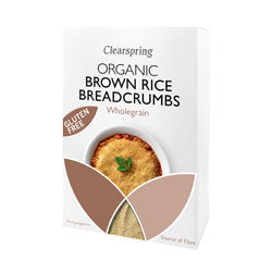 Org GF Brown Rice Breadcrumbs 250g, Clearspring