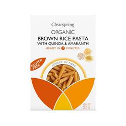 Organic GF Brown Rice Pasta with Quinoa & Amaranth 250g, Clearspring