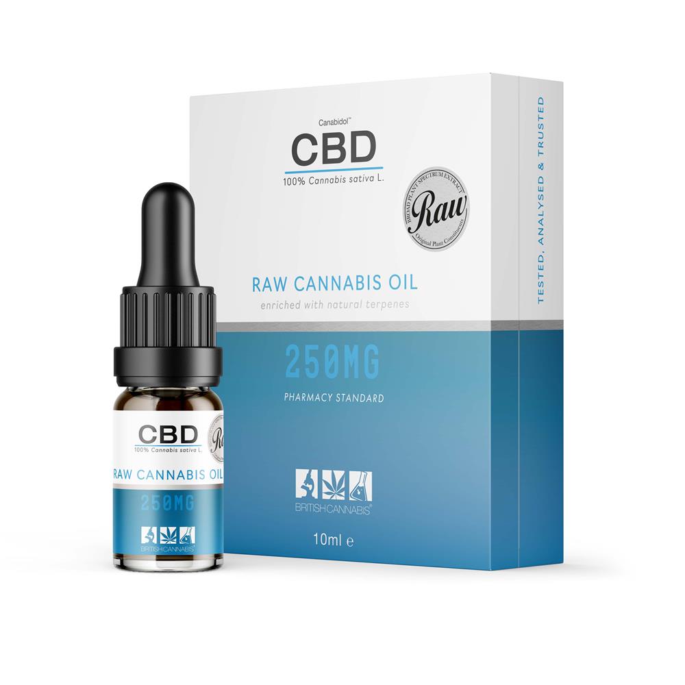 Canabidol CBD Oil Dropper (RAW) 250mg 10ml, Canabidol