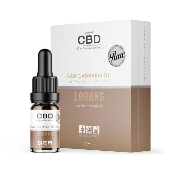 Canabidol CBD Oil Dropper (RAW) 1000mg 10ml, Canabidol