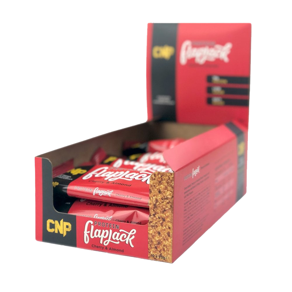 CNP Protein Flapjack 12x75g Cherry & Almond