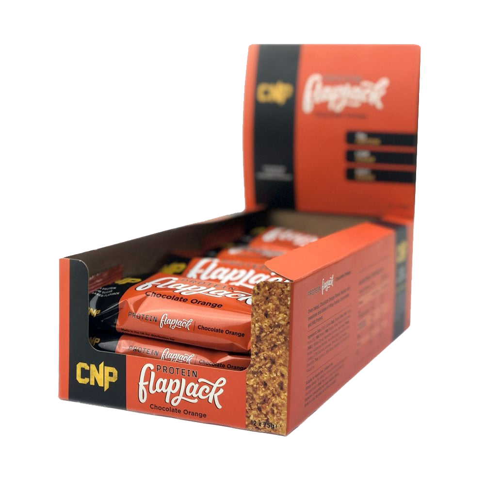 CNP Protein Flapjack 12x75g Chocolate Orange