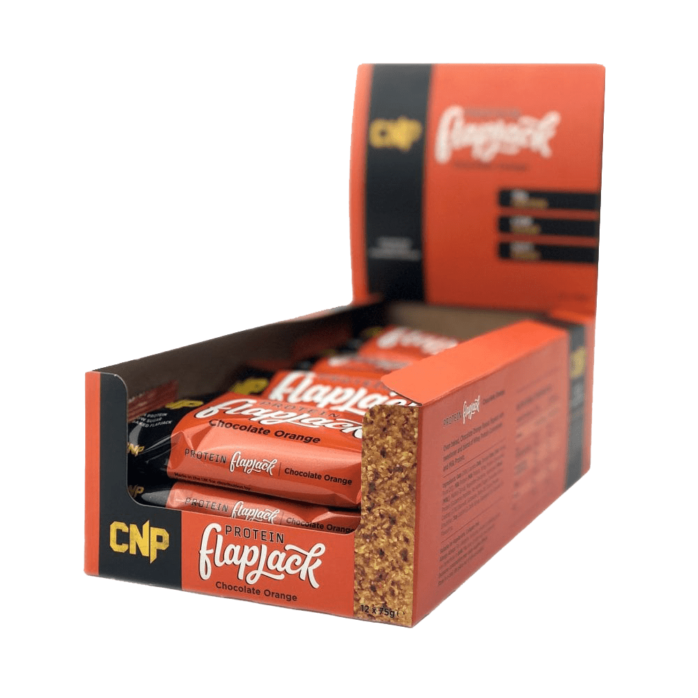 CNP Protein Flapjack 12x75g Chocolate Orange