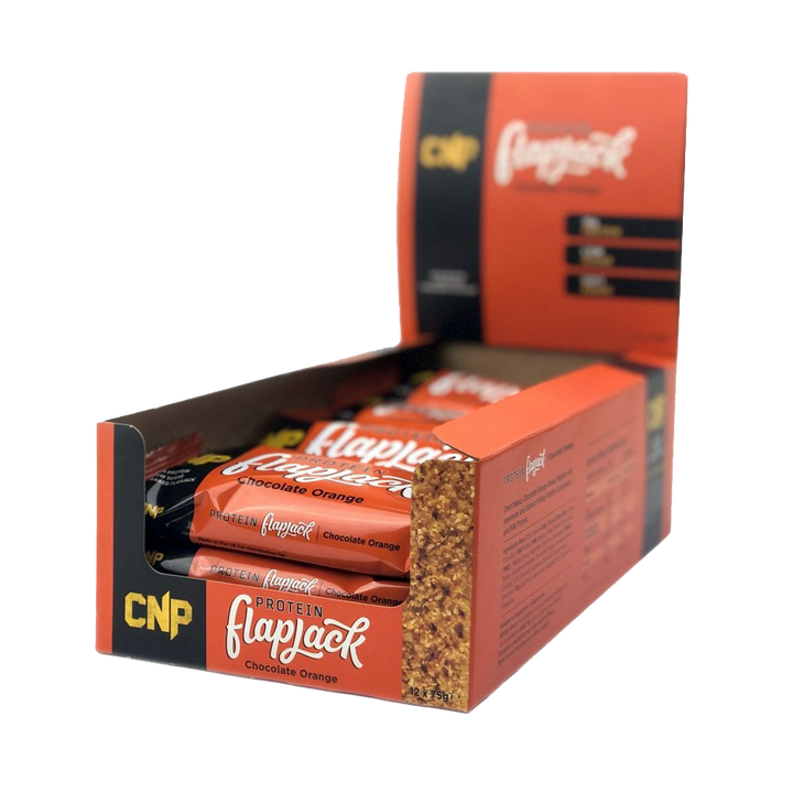 CNP Protein Flapjack 12x75g Chocolate Orange