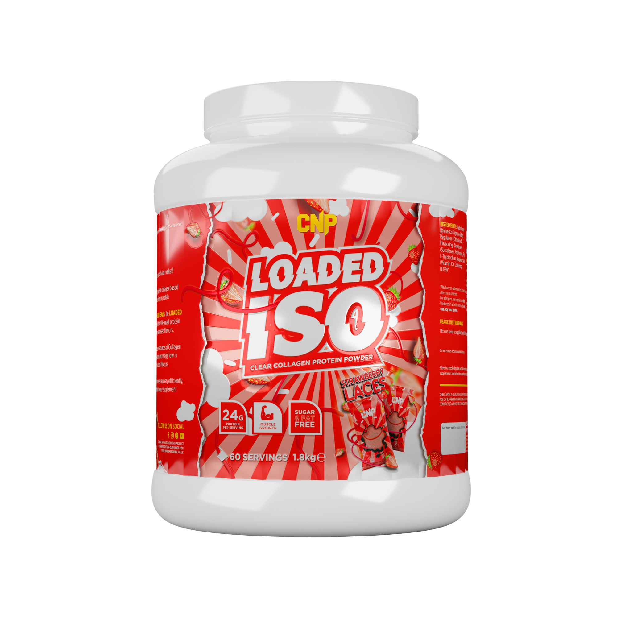 CNP Loaded Iso 1.8kg Strawberry Laces