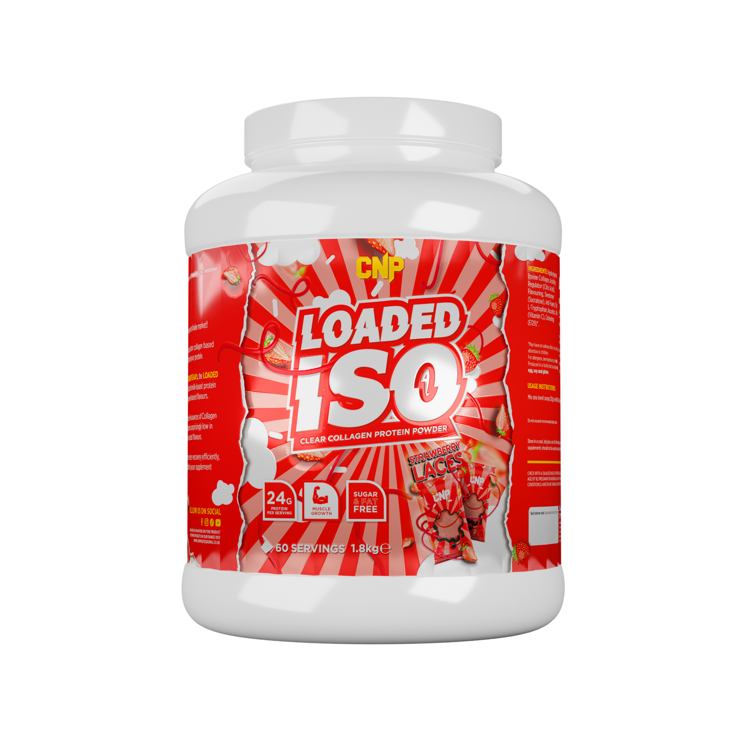 CNP Loaded Iso 1.8kg Strawberry Laces