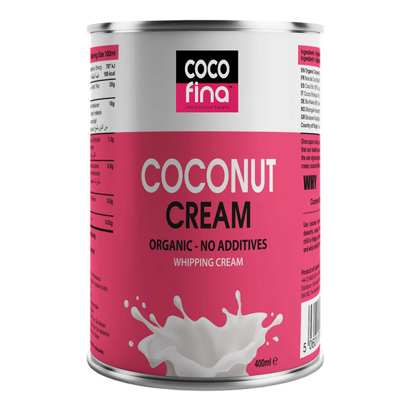 Organic Coconut Cream 400ml, Cocofina