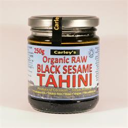 Organic Raw BLACK Sesame Tahini 250g, Carley's