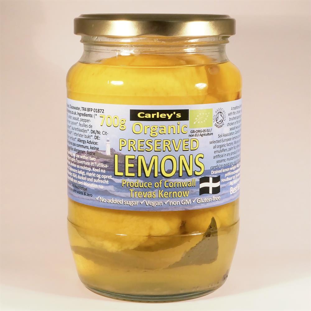 Organic Preserved Lemons 700g, Carley's