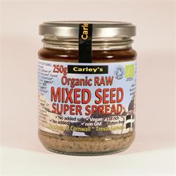 Organic Raw Mixed Seed Super Spread 250g, Carley's