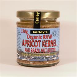 Organic Raw Apricot Kernel & Brazilnut Butter 170g, Carley's