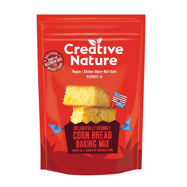 Delightfully Crumbly Corn Bread Baking Mix 315g, Creative Nature