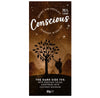 Dark Side 75% Raw Vegan Organic Chocolate Bar 60g, Conscious Chocolate