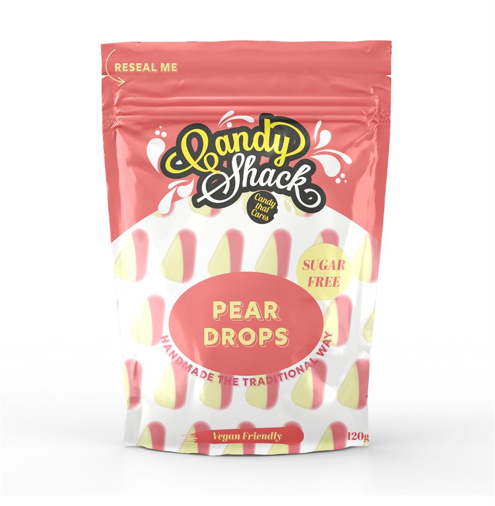 Sugar Free Peardrops Sweets 120g, Candy Shack