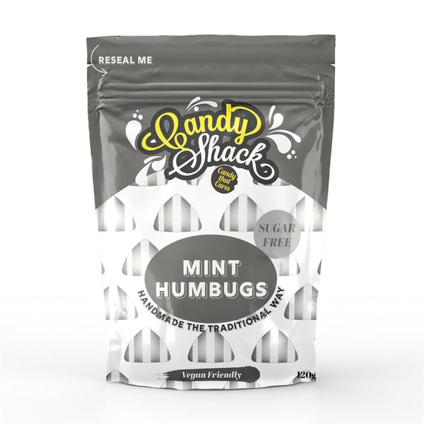 Sugar Free Mint Humbugs 120g, Candy Shack