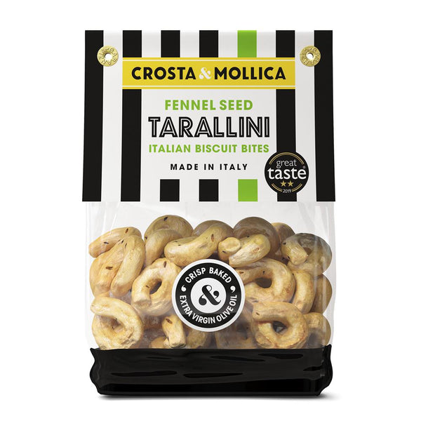 Crosta & Mollica Tarallini Fennel Seed 180g, Crosta and Mollica