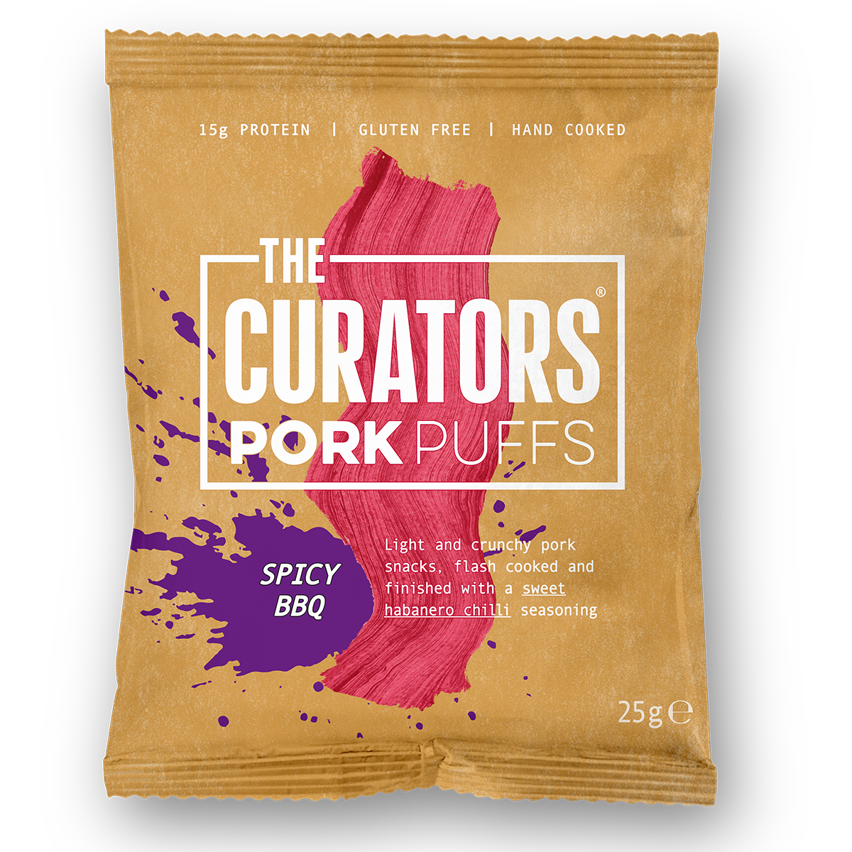 The Curators Pork Puffs 20x25g Smoky Bacon