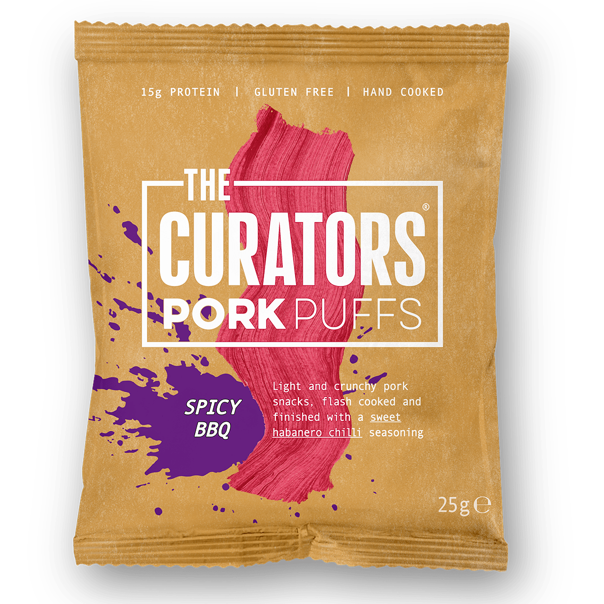 The Curators Pork Puffs 20x25g Smoky Bacon