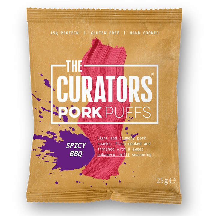 The Curators Pork Puffs 20x25g Smoky Bacon