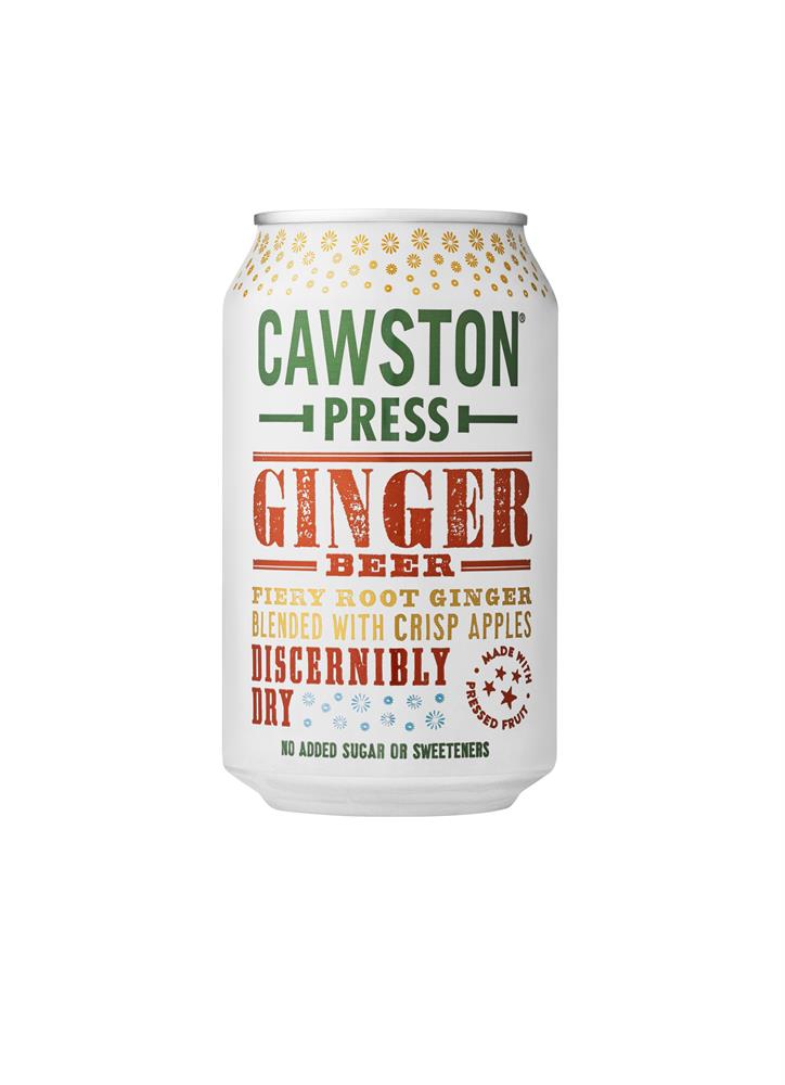 Cawston Press Sparkling Ginger Beer Can 330ml, Cawston Press