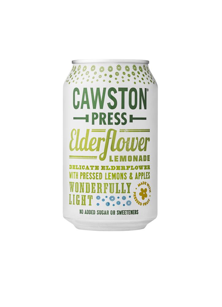 Cawston Press Sparkling Elderflower Lemonade Can 330ml, Cawston Press