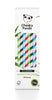 100% Biodegradable Bamboo Paper Straws 100 Straws Multicoloured, Cheeky Panda