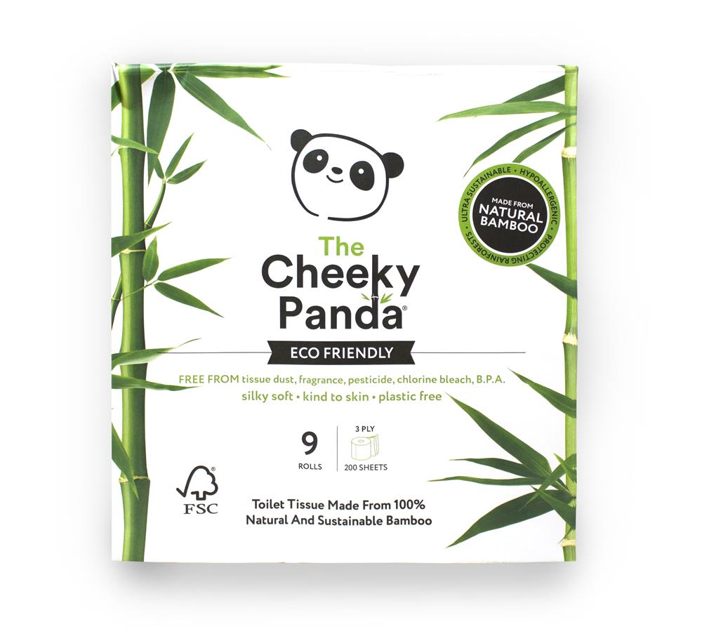 100% Bamboo Toilet Tissue 9 Pack, Cheeky Panda