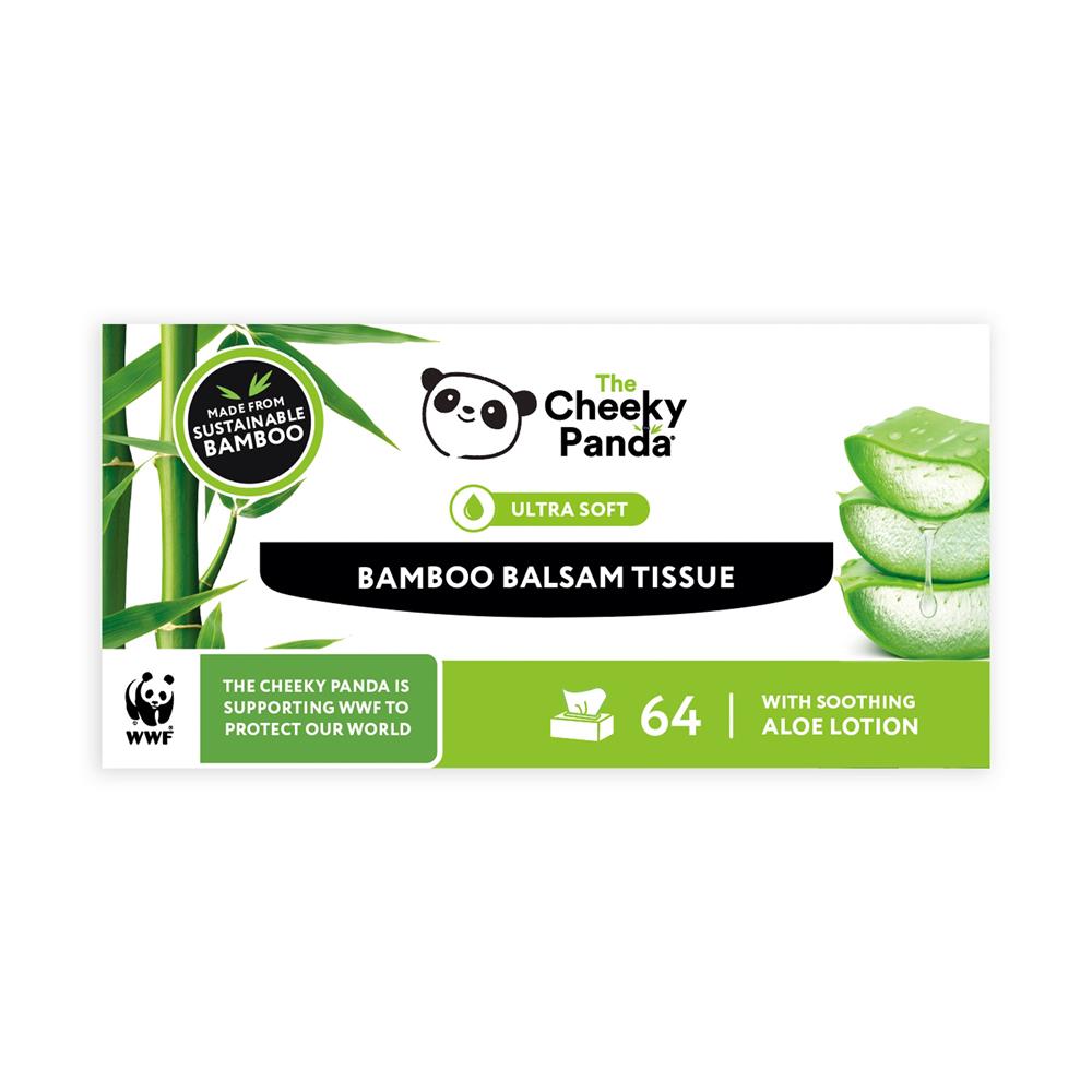 The Cheeky Panda Balsam Bamboo Facial Tissue 64 sheets, Cheeky Panda